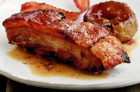 slow cooked pork belly